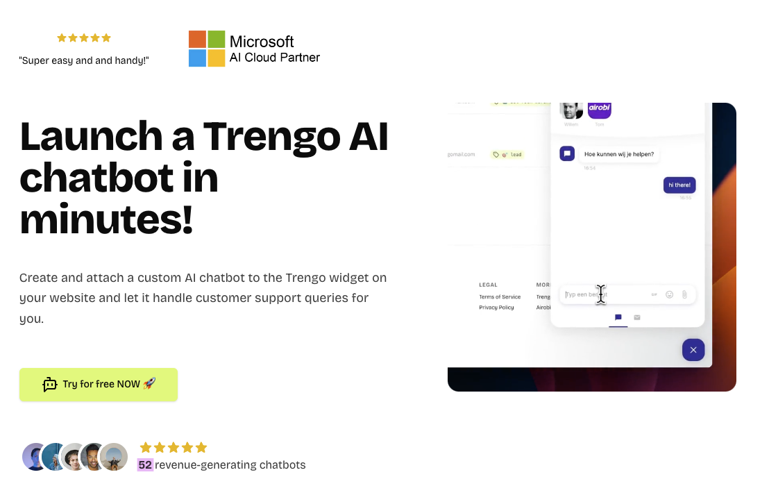 Cover for blog 'How to roll out a Trengo chatbot in 1 minute'